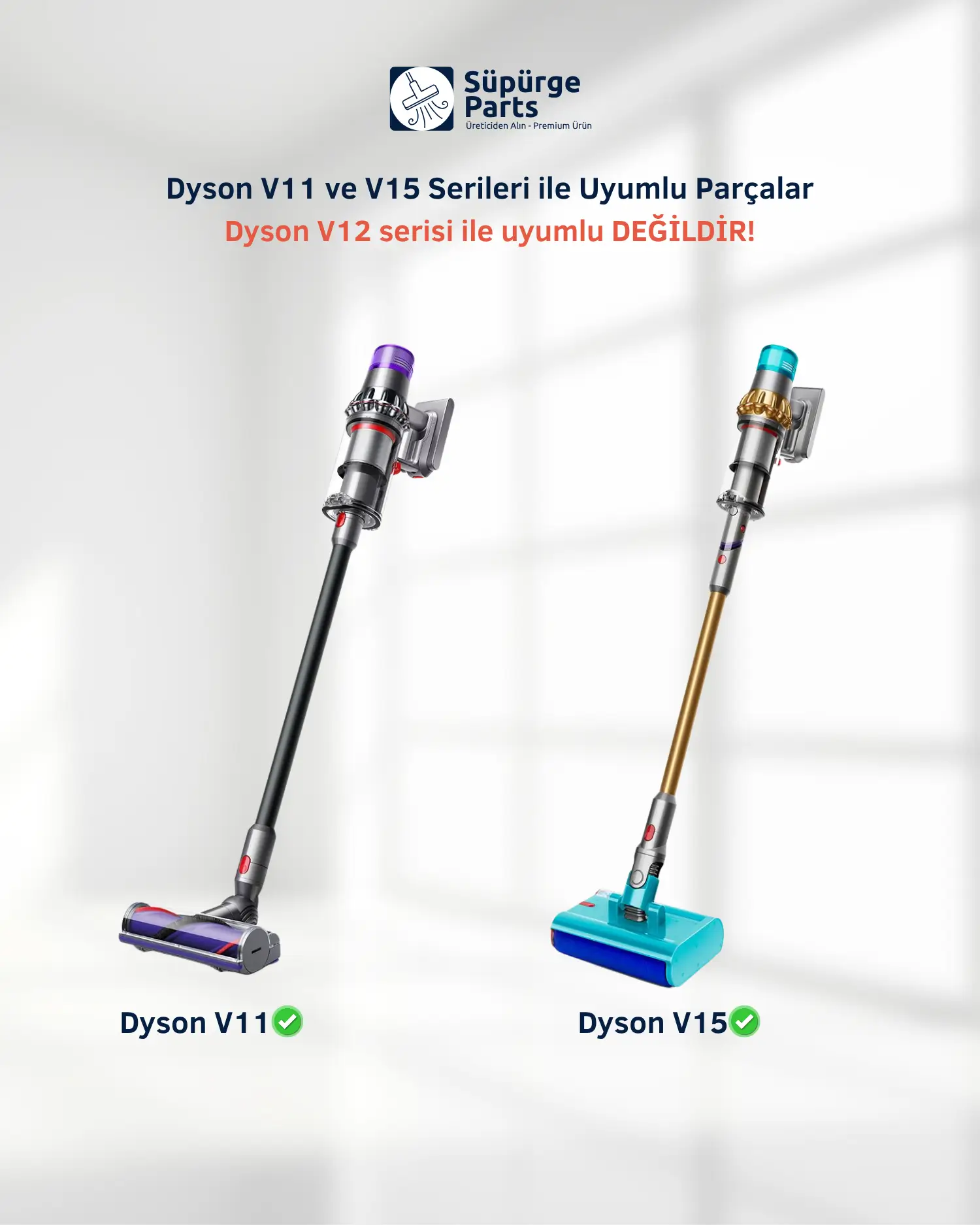 Dyson V11 ve V15 Serisi Yedek Parçaları | SV22, SV15, SV17, SV14 Uyumlu