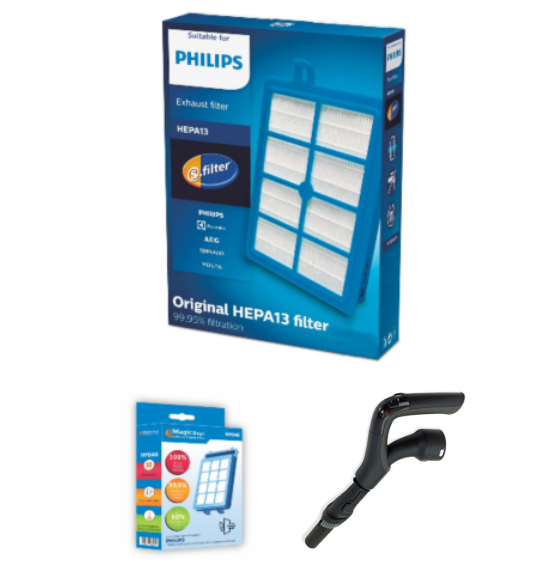 Philips Marathon Fırçalı Tutma Sapı ve Hepa Filtre Set