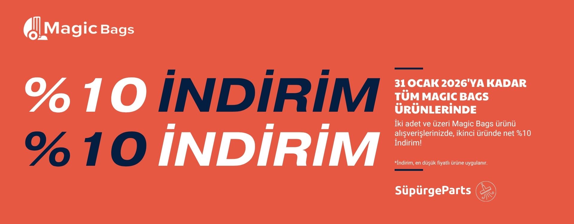 Süpürge Filtresi Yüzde 10 İndirim