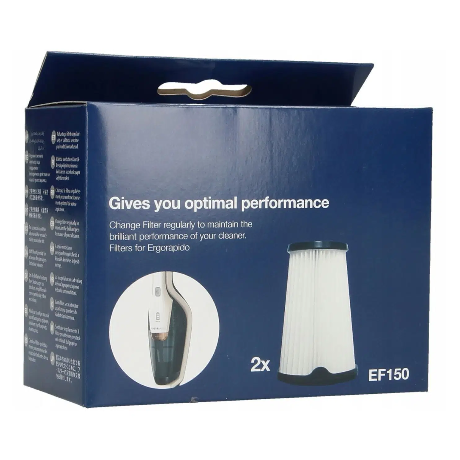 Electrolux ve AEG ErgoRapido EF150 Filtre | 2'li Paket | Yıkanabilir