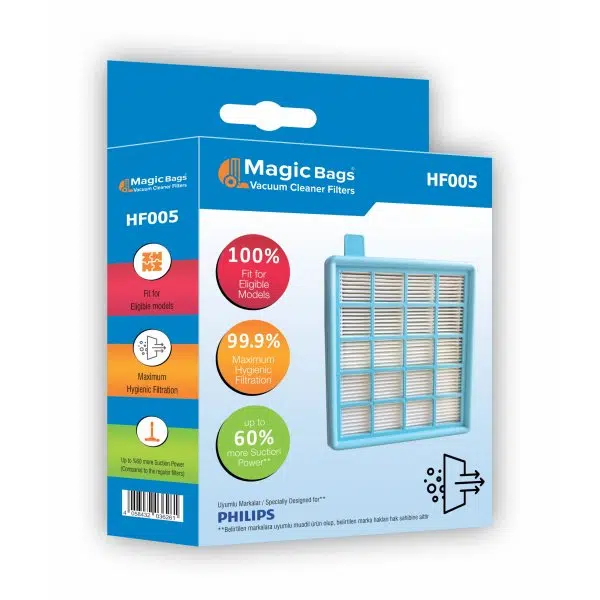 Magic Bags | Philips PowerPro Serisi ile Uyumlu HEPA Filtre Seti