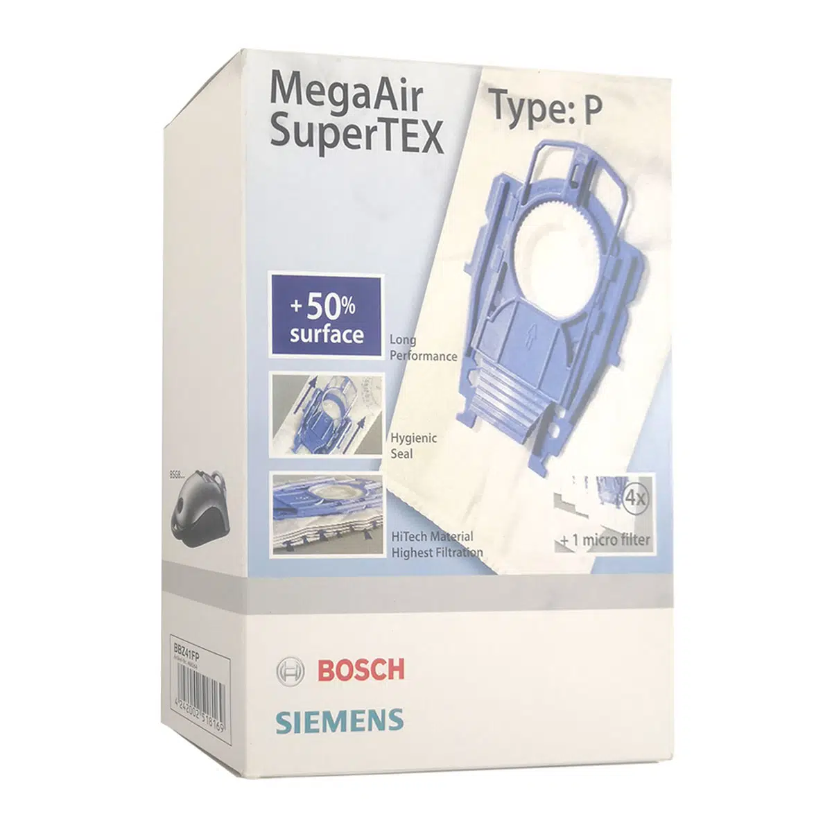 Magic Bags | Bosch ve Siemens Süpürgeler İçin Toz Torbası (4'lü Paket) | BBZ41FP Uyumlu | BSG8, VS08G, Dynapower Serileri