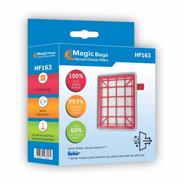 Magic Bags | Fakir & Karaca Süpürgeler İçin Ön Filtre - Kırmızı