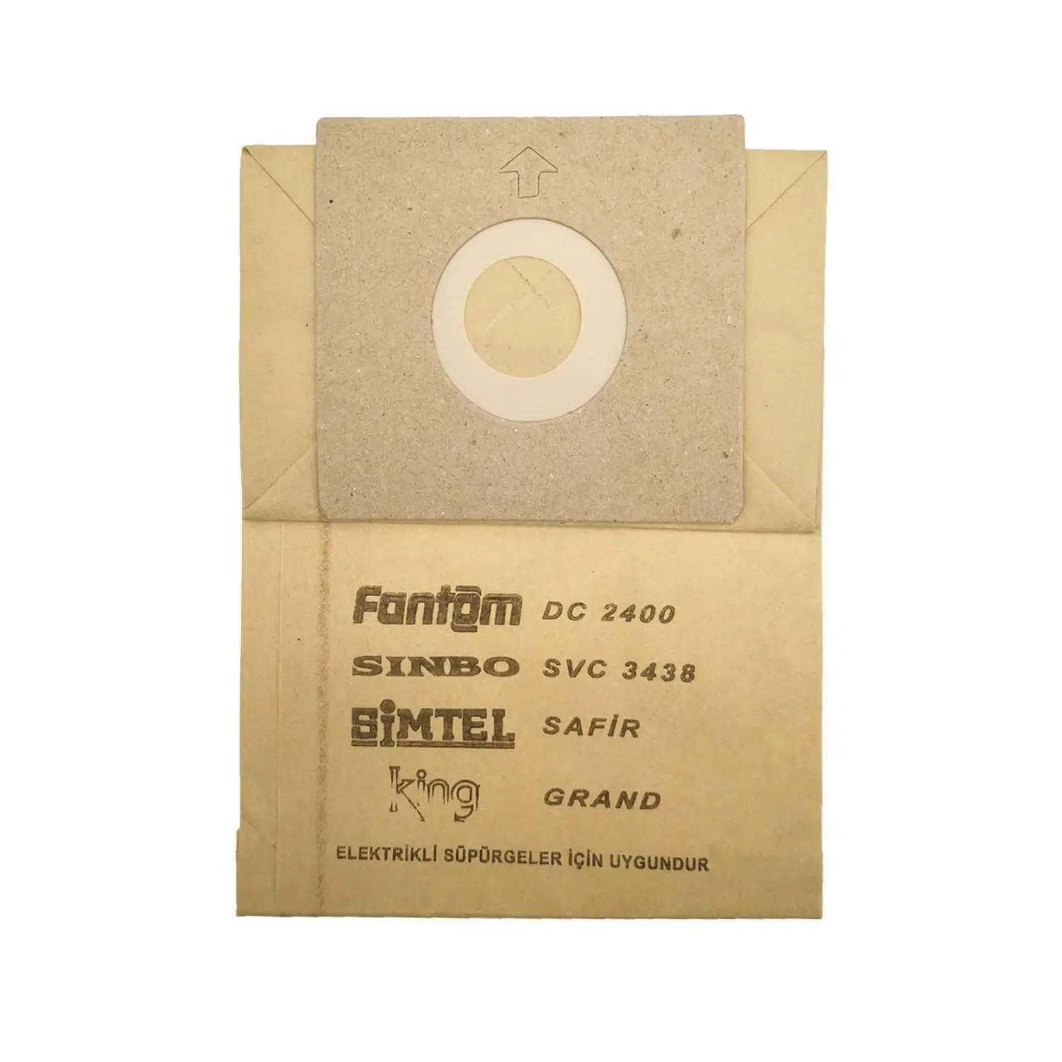 Fantom, Simtel, Sinbo ve King Süpürgeler için 2 Katlı Toz Torbası