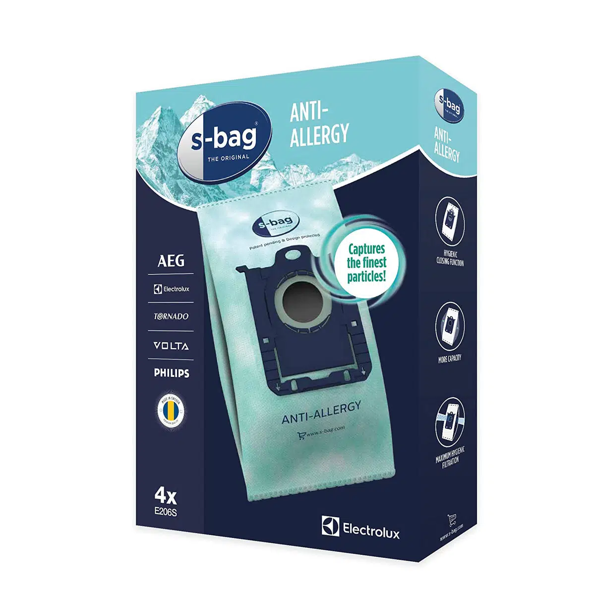 S-Bag Anti Allergy Toz Torbası 4'lü - E206S