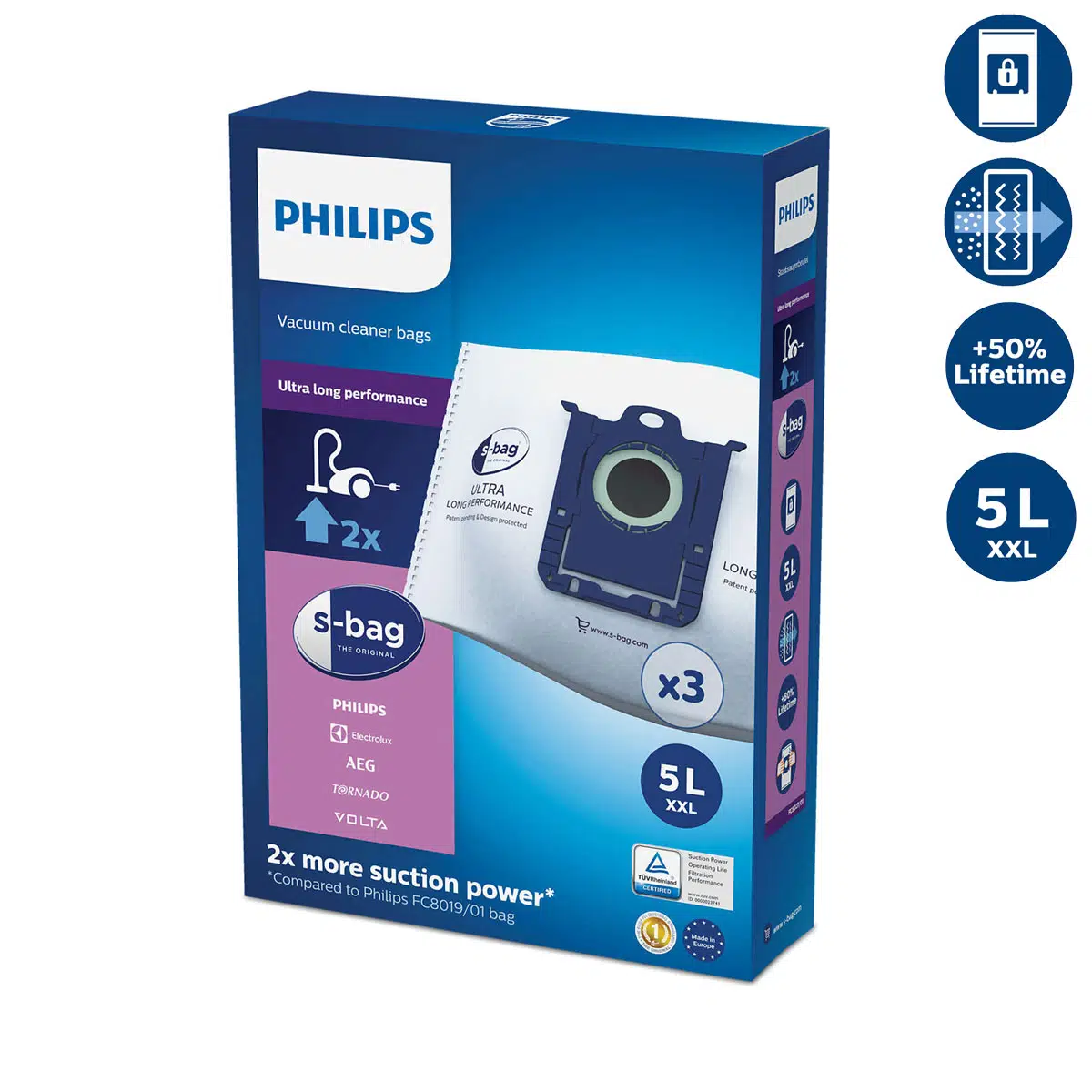 Philips FC8027 S-Bag Ultra Long Performance Toz Torbası