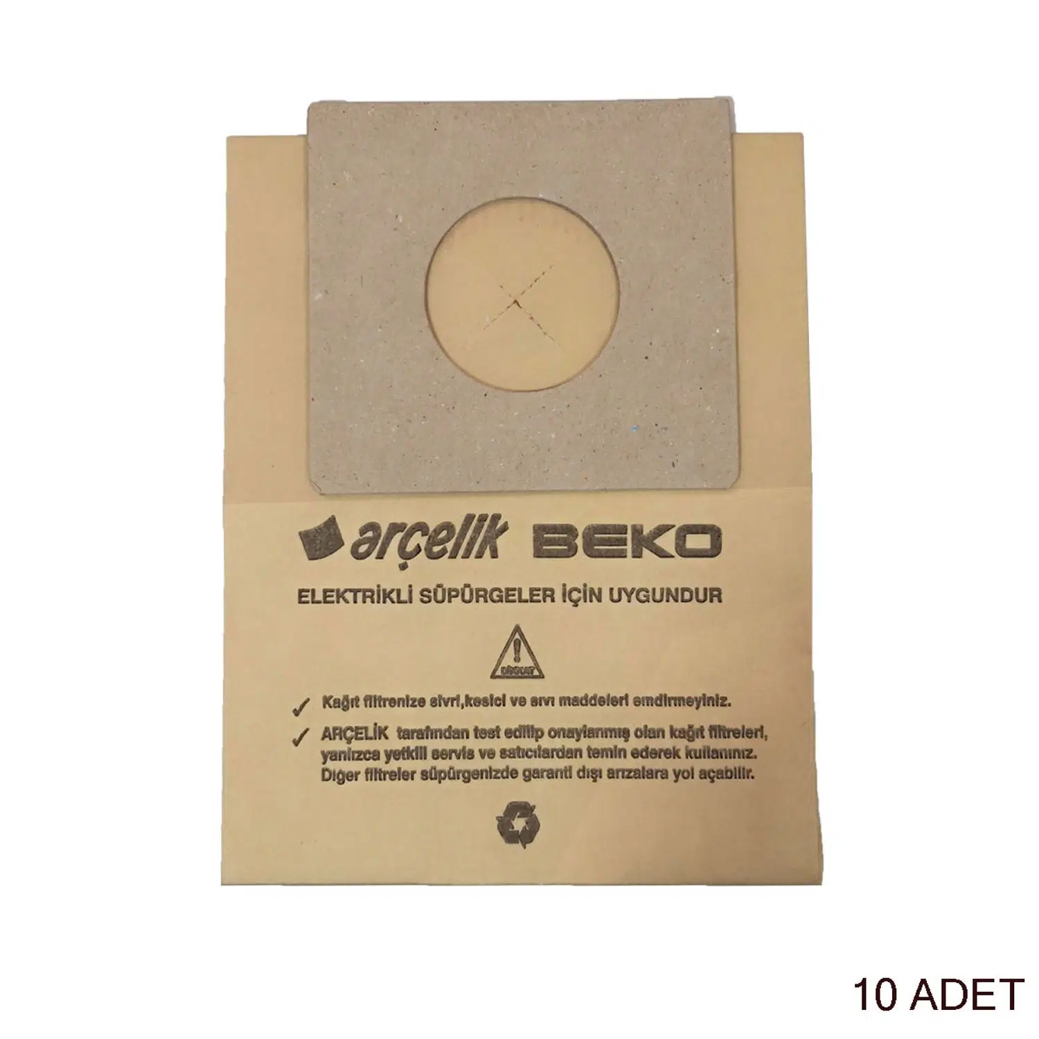 Arçelik S 6260 ve Beko BKS 1203 10'lu Kağıt Toz Torbası