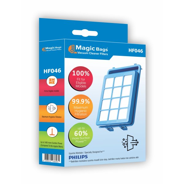 Magic Bags | Philips Performer & Marathon Serisi Süpürgeler İçin Ön Filtre | Üstün Koruma ve Hijyen